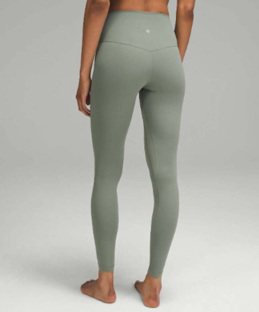 LULULEMON Align High-Rise Pant 28" Grey Eucalyptus Green Sz 10 $98 {N54}